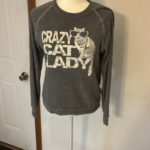 Gray Crazy Cat Lady Sweatshirt